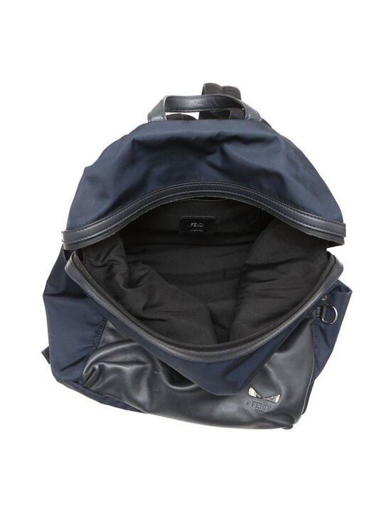 Fendi Backpack Monster Star Nylon Calfskin Black Navyblack main image 5